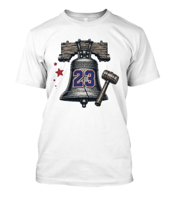 Liberty Bell 23 Philadelphia 76ers Stars T-Shirt
