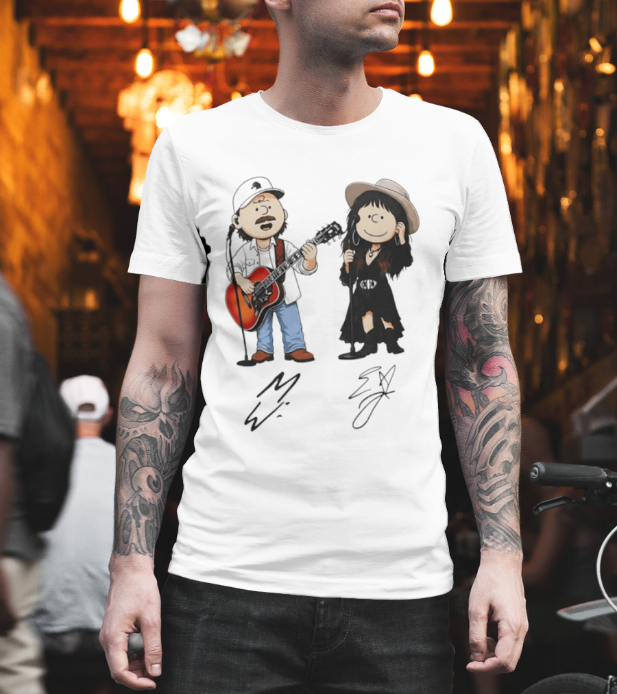 Morgan Wallen Lainey Wilson Peanuts Guitar Country Music T-Shirt