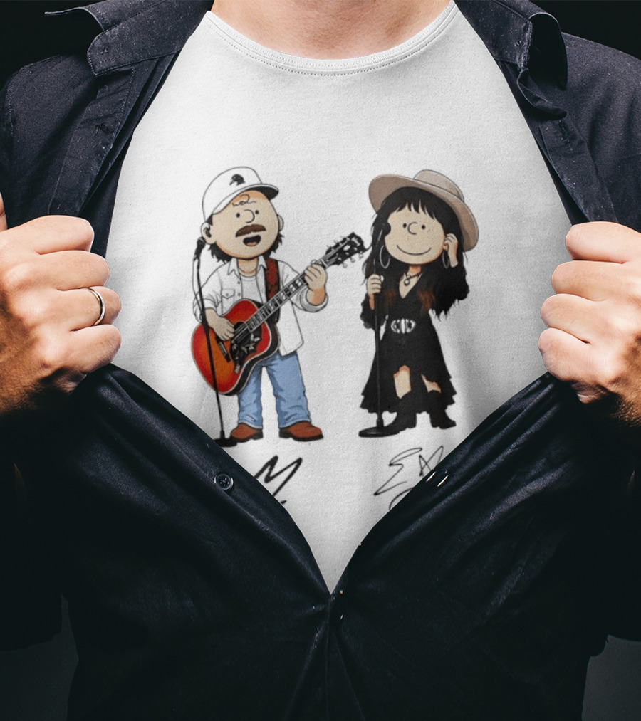 Morgan Wallen Lainey Wilson Peanuts Guitar Country Music T-Shirt