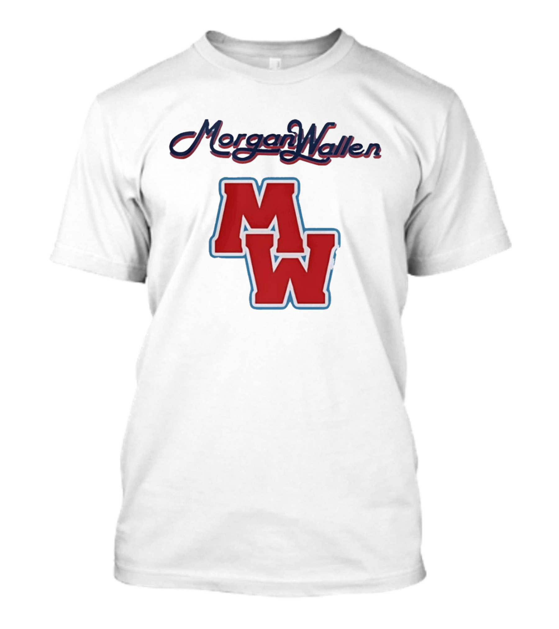 Morgan Wallen MW Bold Red Letters Country Music T-Shirt