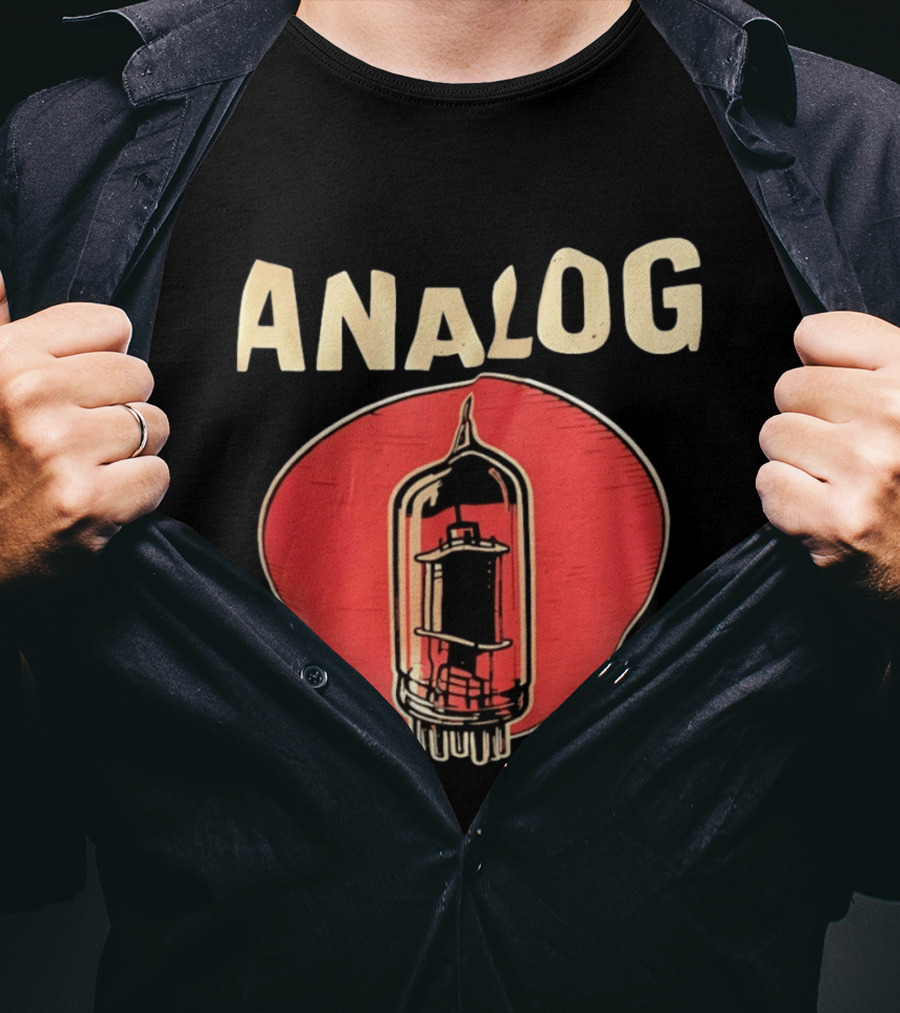 Analog Vacuum Tube Audiophile High Fidelity Audio Components T-Shirt