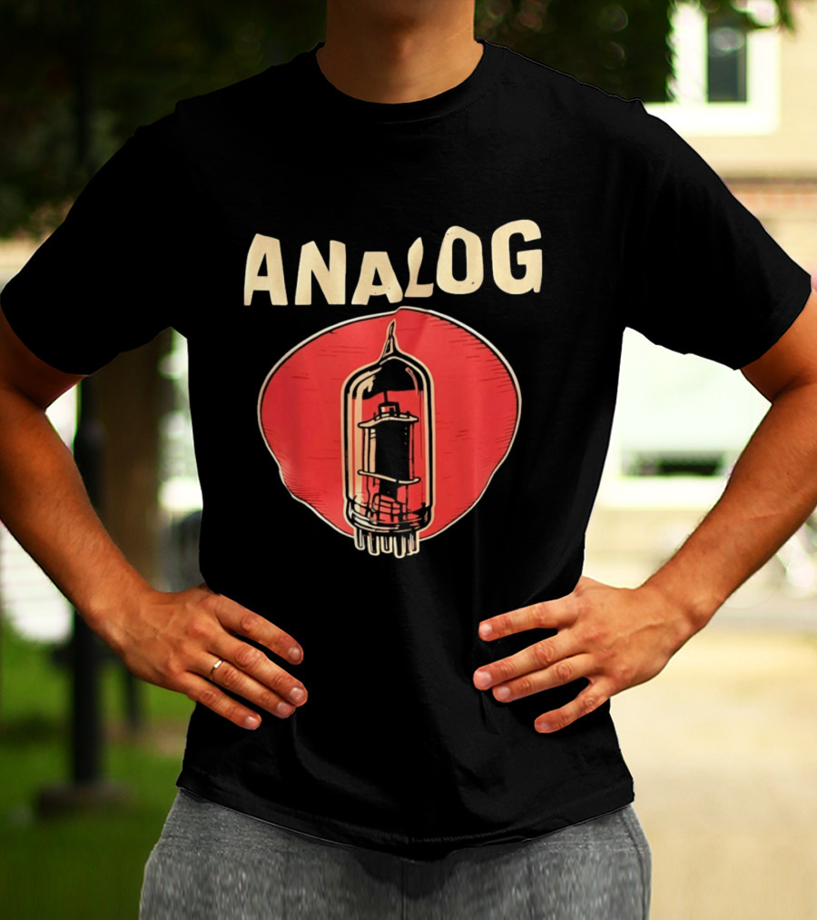 Analog Vacuum Tube Audiophile High Fidelity Audio Components T-Shirt