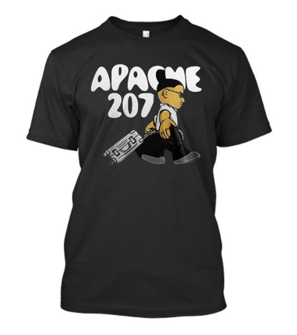 Apache 207 Arena Tour 2026 Zusatzshows Limited Edition Black Cartoon T-Shirt