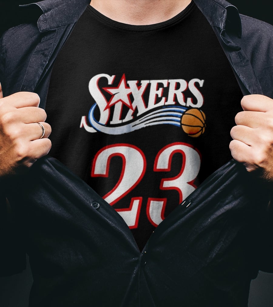 Philadelphia 76ers Number 23 Sixers Basketball Jersey T-Shirt