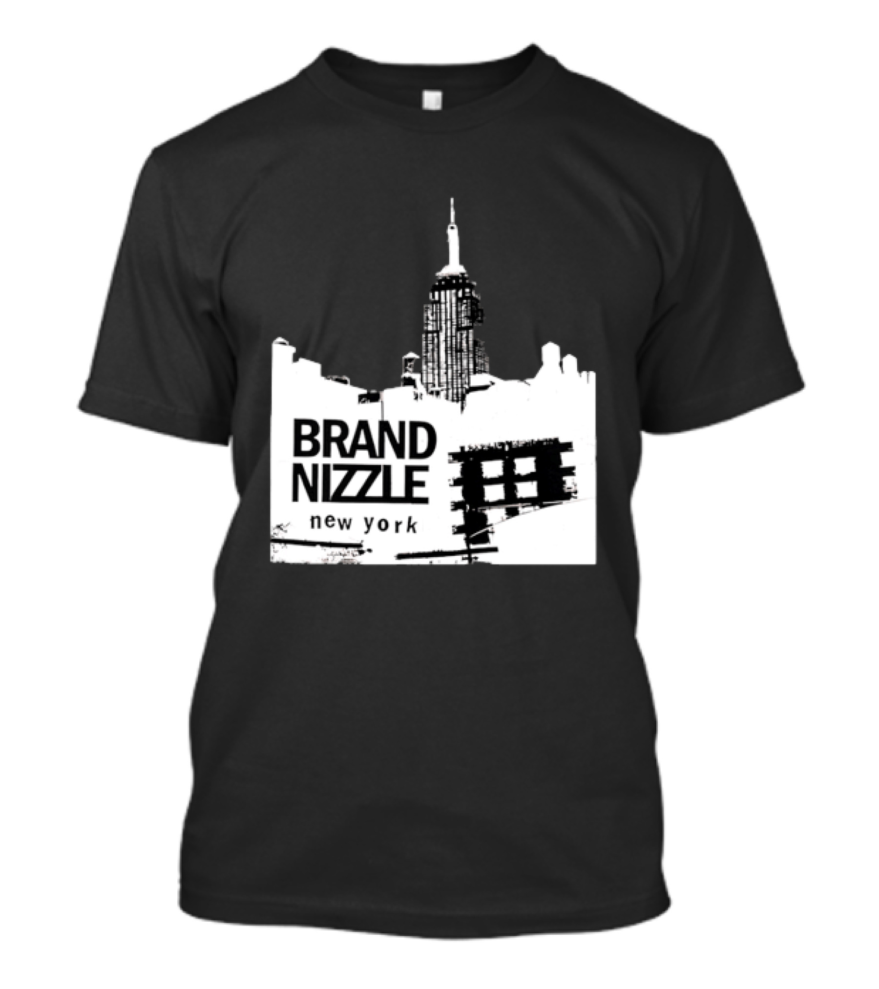 BRAND NIZZLE New York Empire State Building Skyline T-Shirt