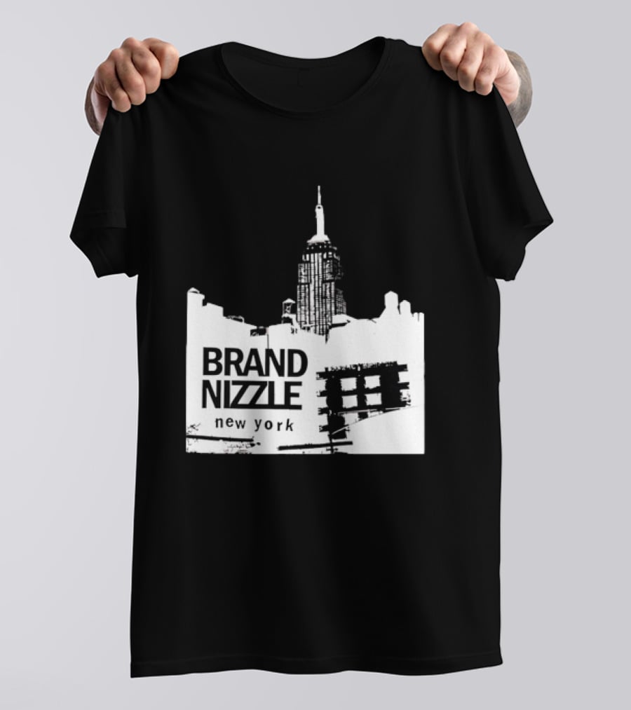 BRAND NIZZLE New York Empire State Building Skyline T-Shirt