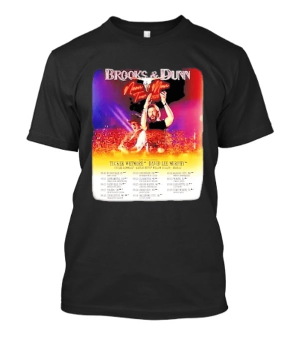 Brooks & Dunn Neon Moon Tour 2026 Tucker Wetmore David Lee Murphy Country Concert Events And Dates T-Shirt