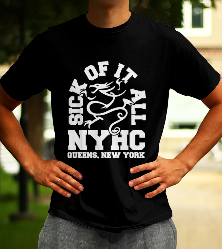 Sick Of It All NYHC Queens New York Hardcore Dragon T-Shirt