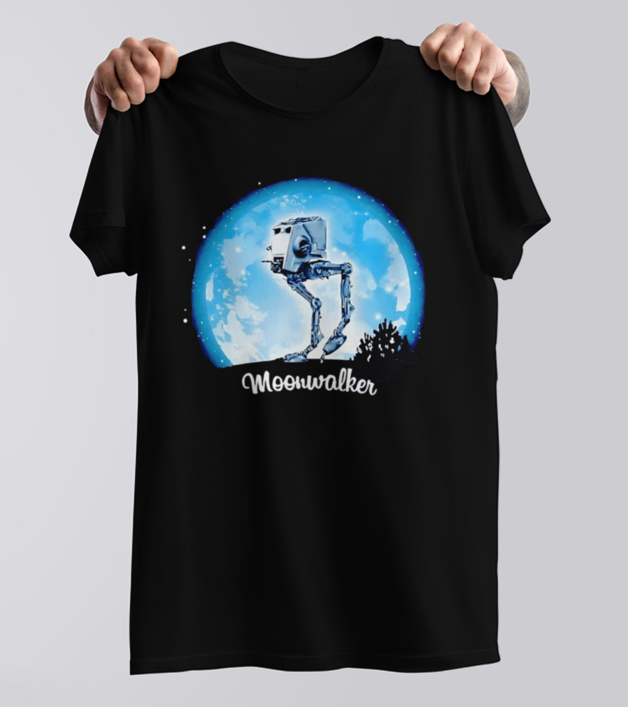Star Wars AT ST Moonwalker Imperial Walker Moon Scene T-Shirt