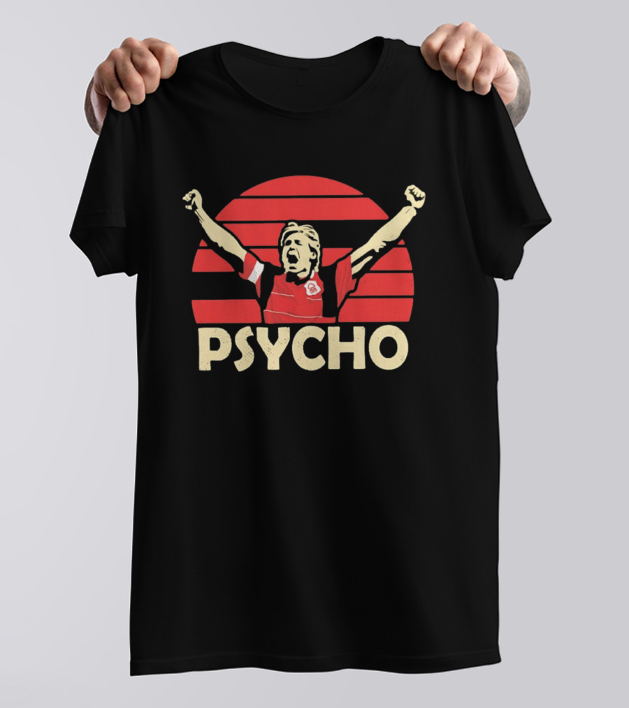 Stuart Pearce Nottingham Forest Psycho Footballer T-Shirt