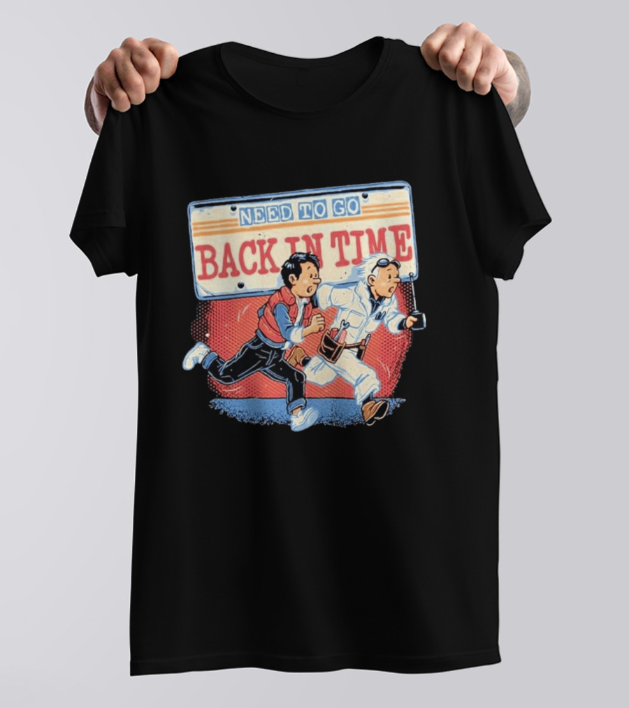 Need To Go Back In Time Retro Adventure T-Shirt