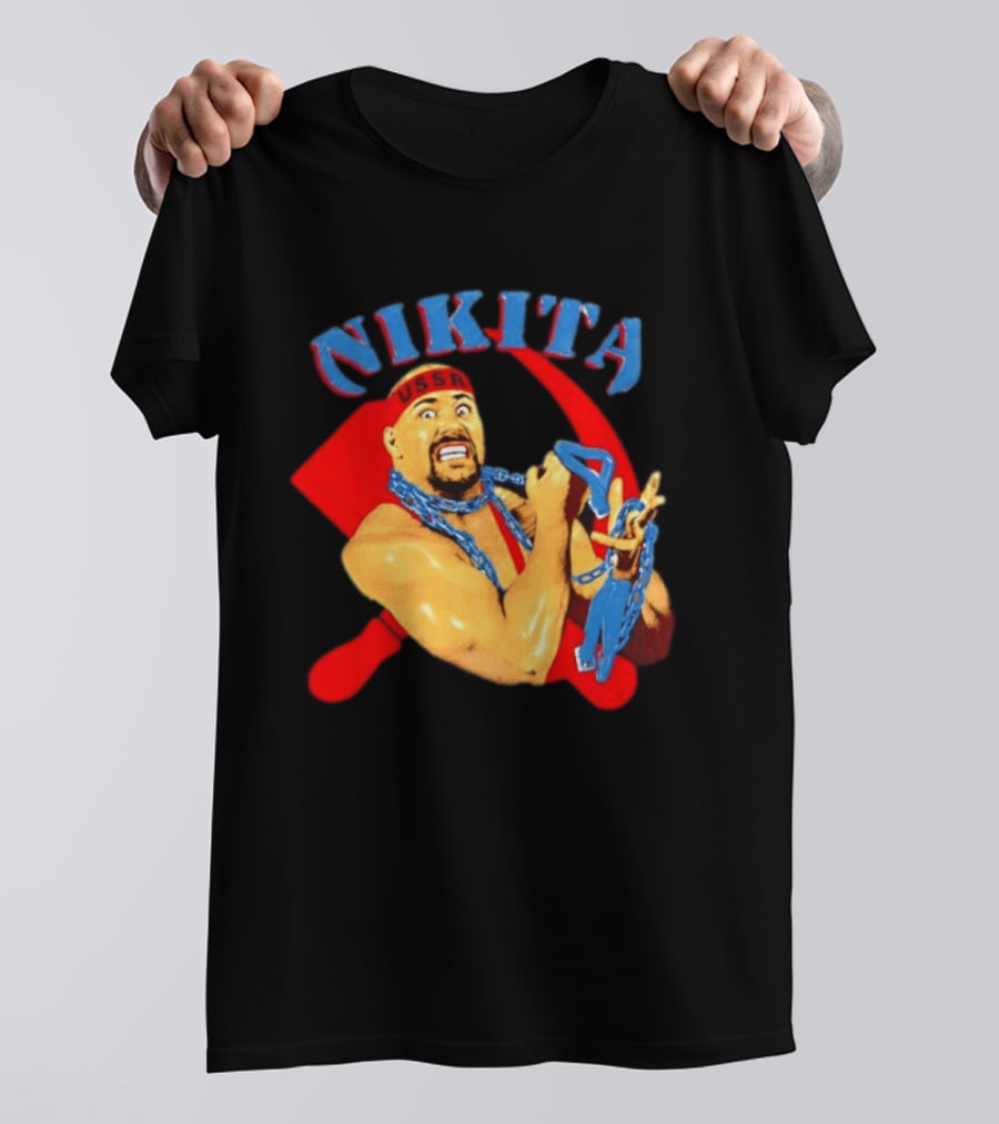 Nikita Koloff USSR Hammer And Sickle NWA Wrestling Pro T-Shirt