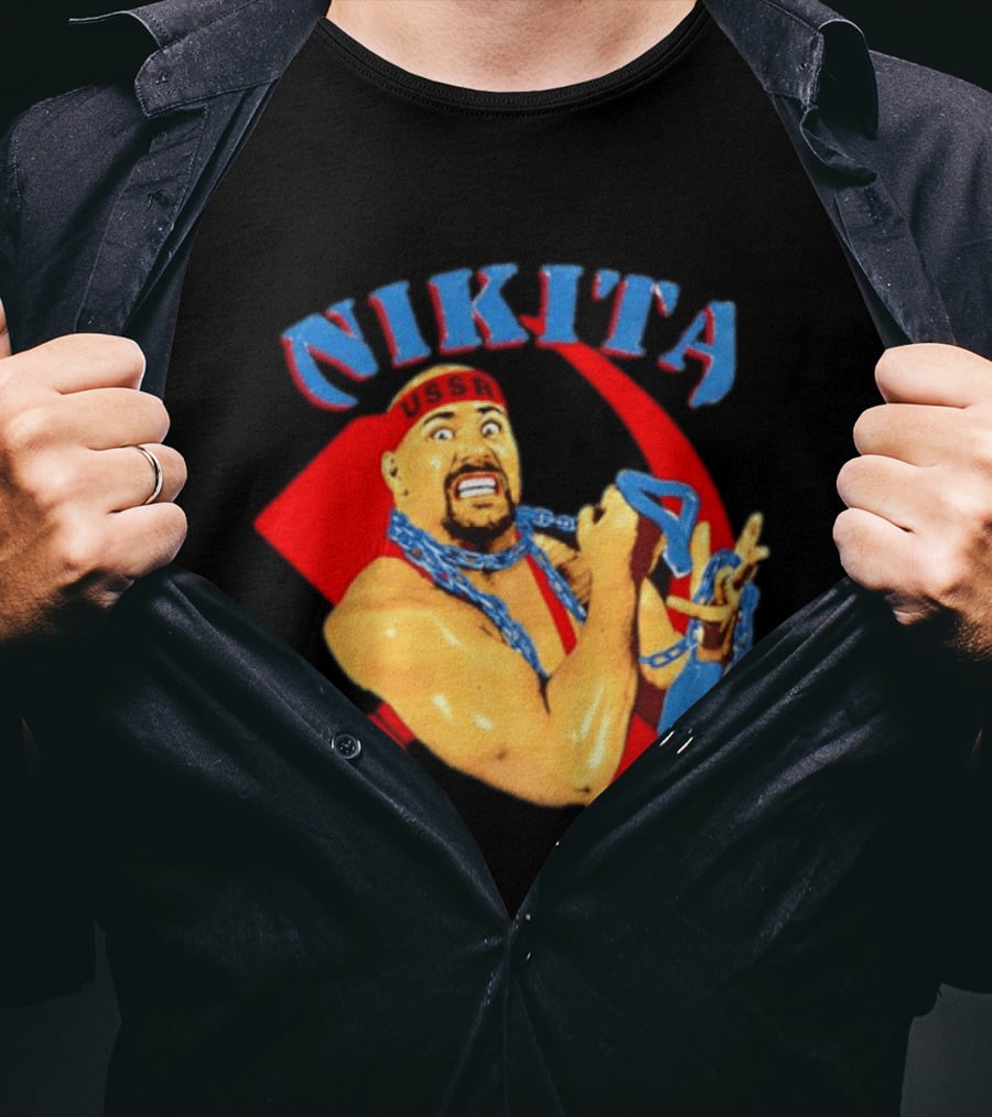 Nikita Koloff USSR Hammer And Sickle NWA Wrestling Pro T-Shirt