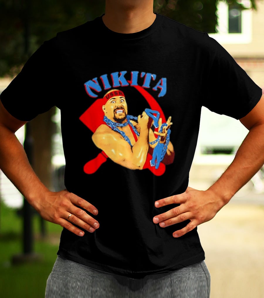 Nikita Koloff USSR Hammer And Sickle NWA Wrestling Pro T-Shirt