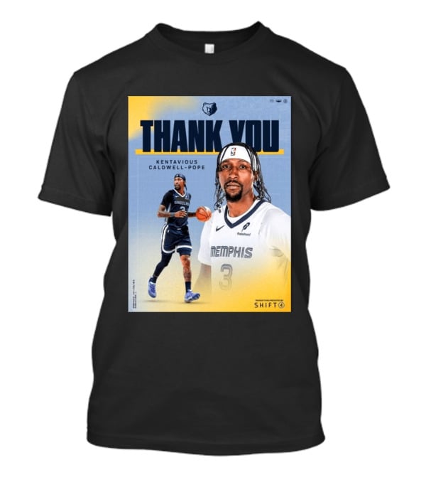Thank You Kentavious Caldwell Pope Memphis Grizzlies Basketball 3 NBA Fan T-Shirt