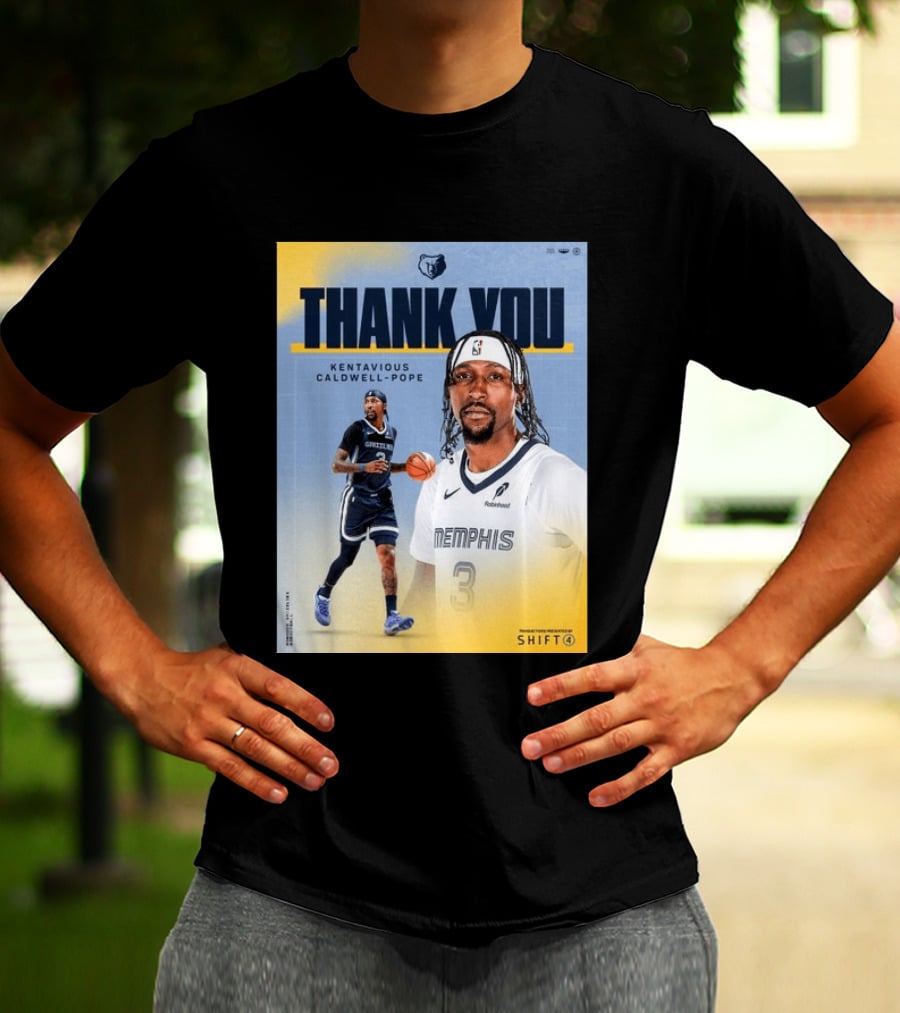 Thank You Kentavious Caldwell Pope Memphis Grizzlies Basketball 3 NBA Fan T-Shirt