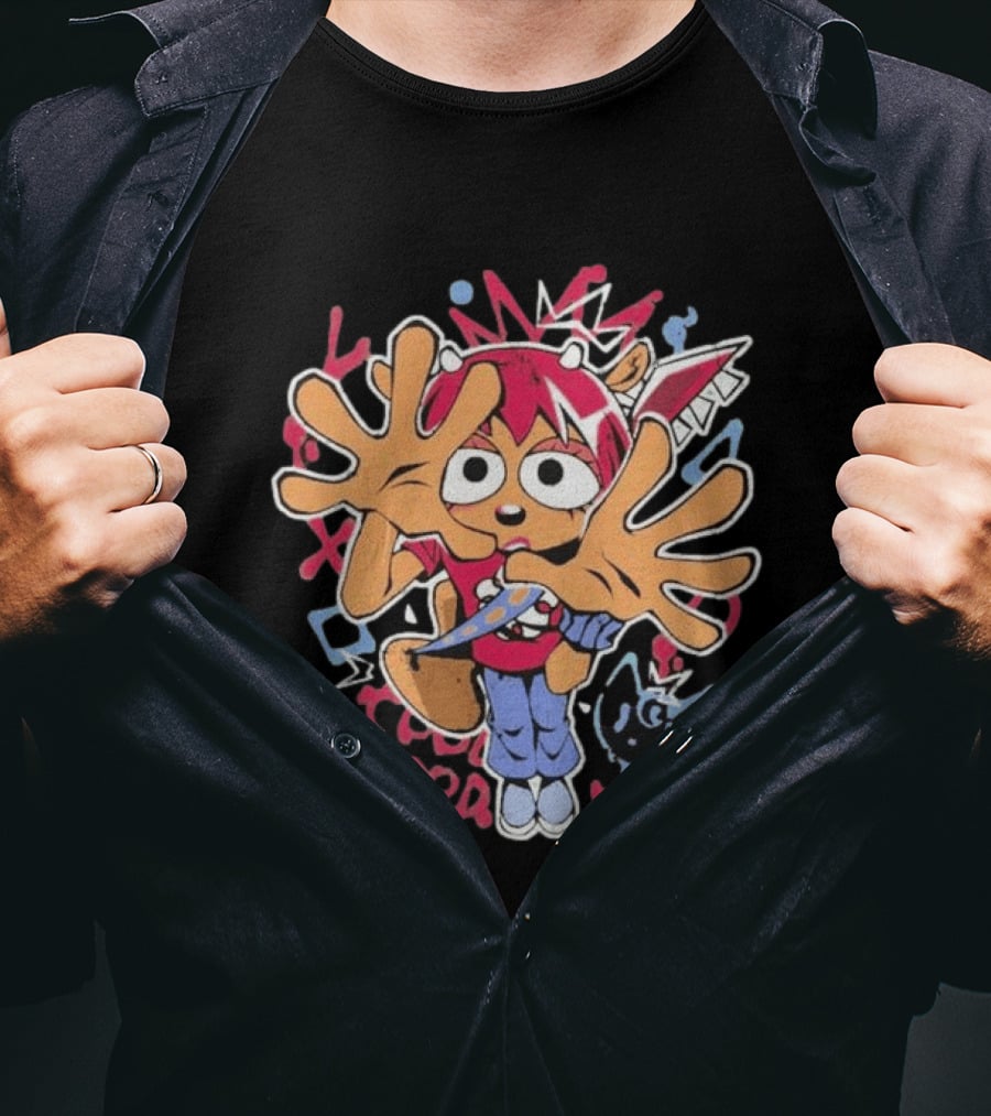Graffiti Streetwear Character With Graffiti Style Vibes And Expressions T-Shirt