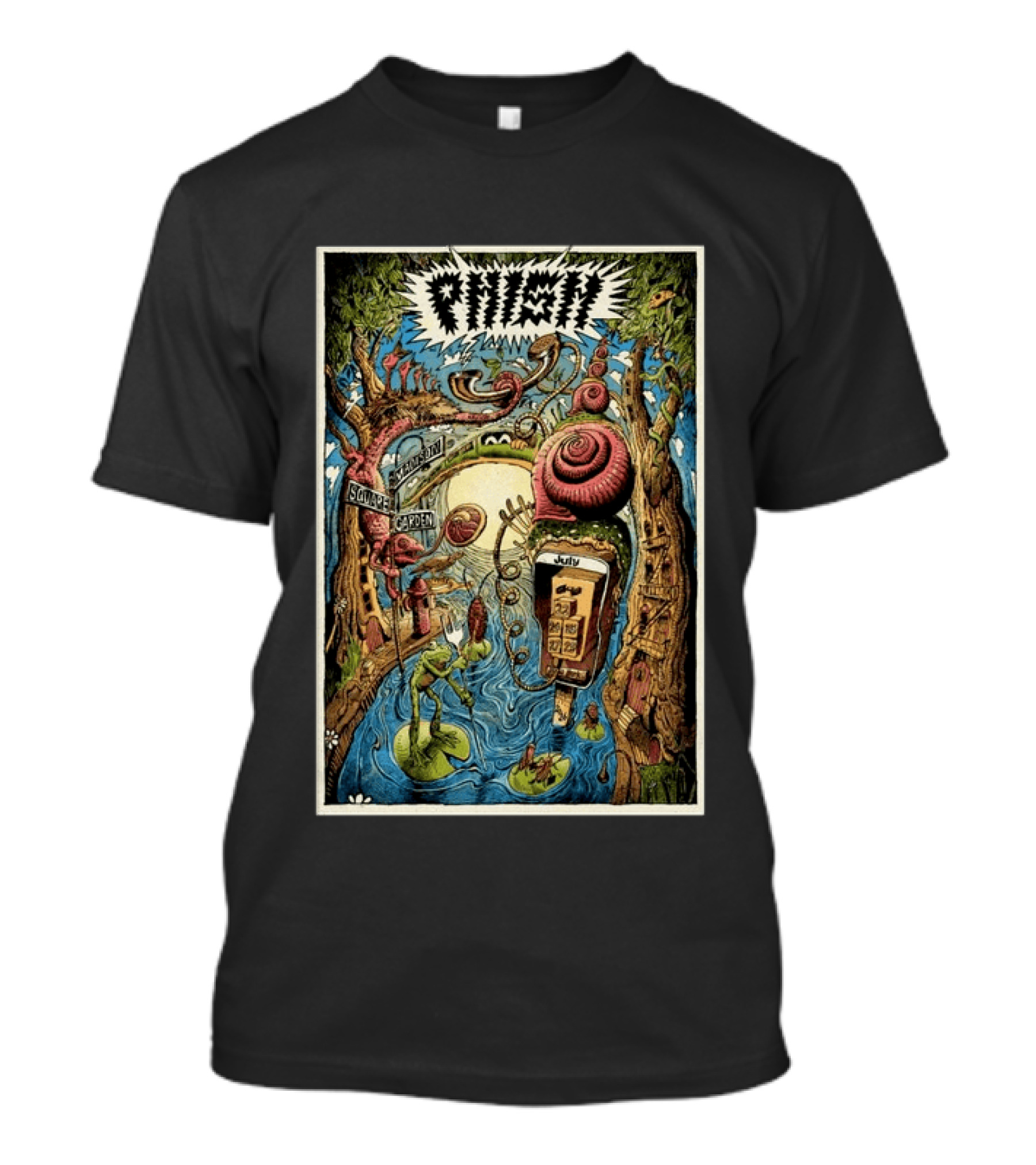 Phish July 24 29 2026 Madison Square Garden New York With Surreal Nature T-Shirt