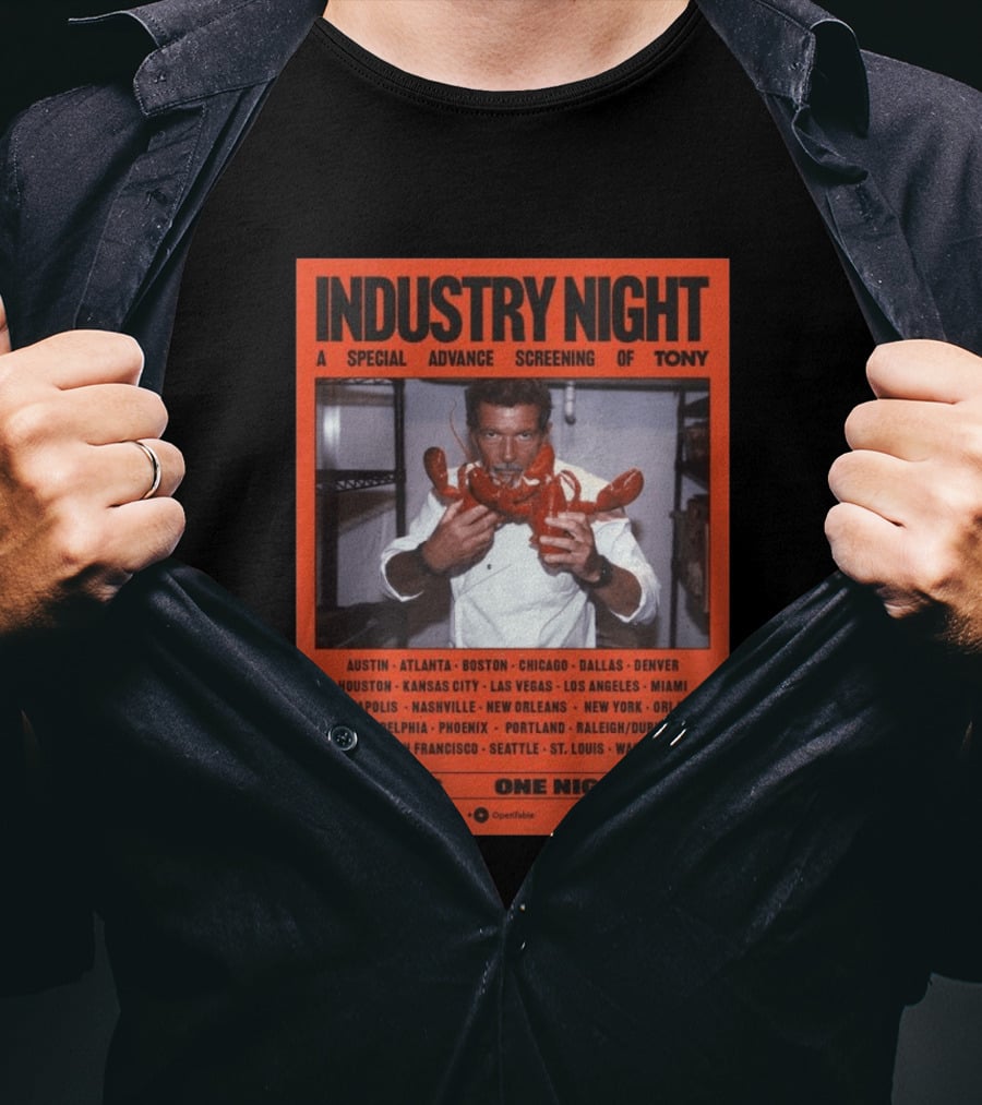 Industry Night A Special Advance Screening Of Tony Live 25 Cities One Night Only T-Shirt
