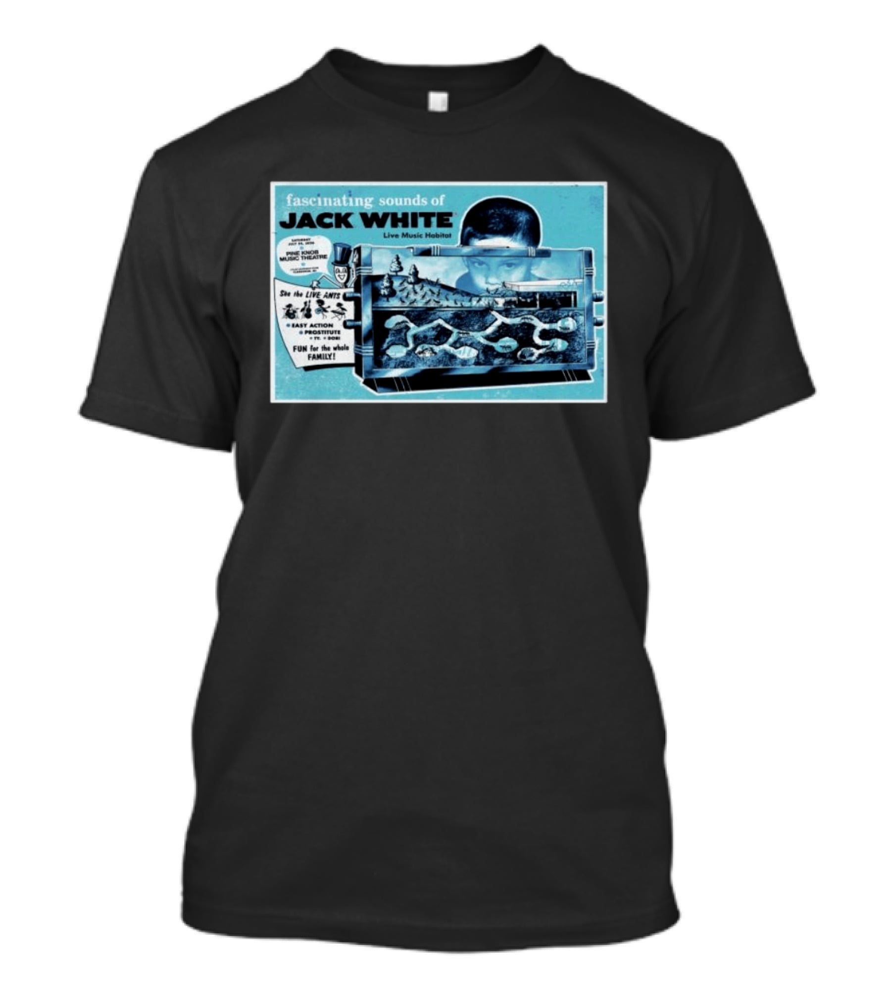Fascinating Sounds Of Jack White Live Music Habitat Pine Knob Music Theatre 2026 T-Shirt