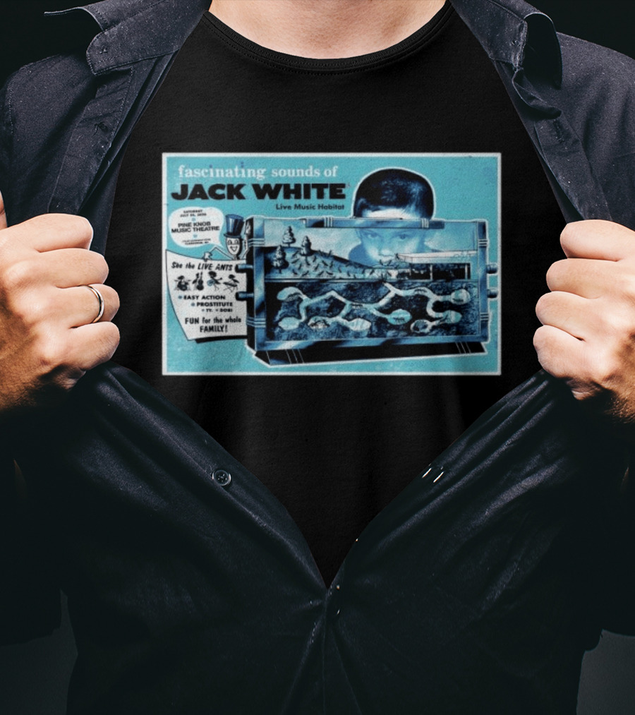 Fascinating Sounds Of Jack White Live Music Habitat Pine Knob Music Theatre 2026 T-Shirt