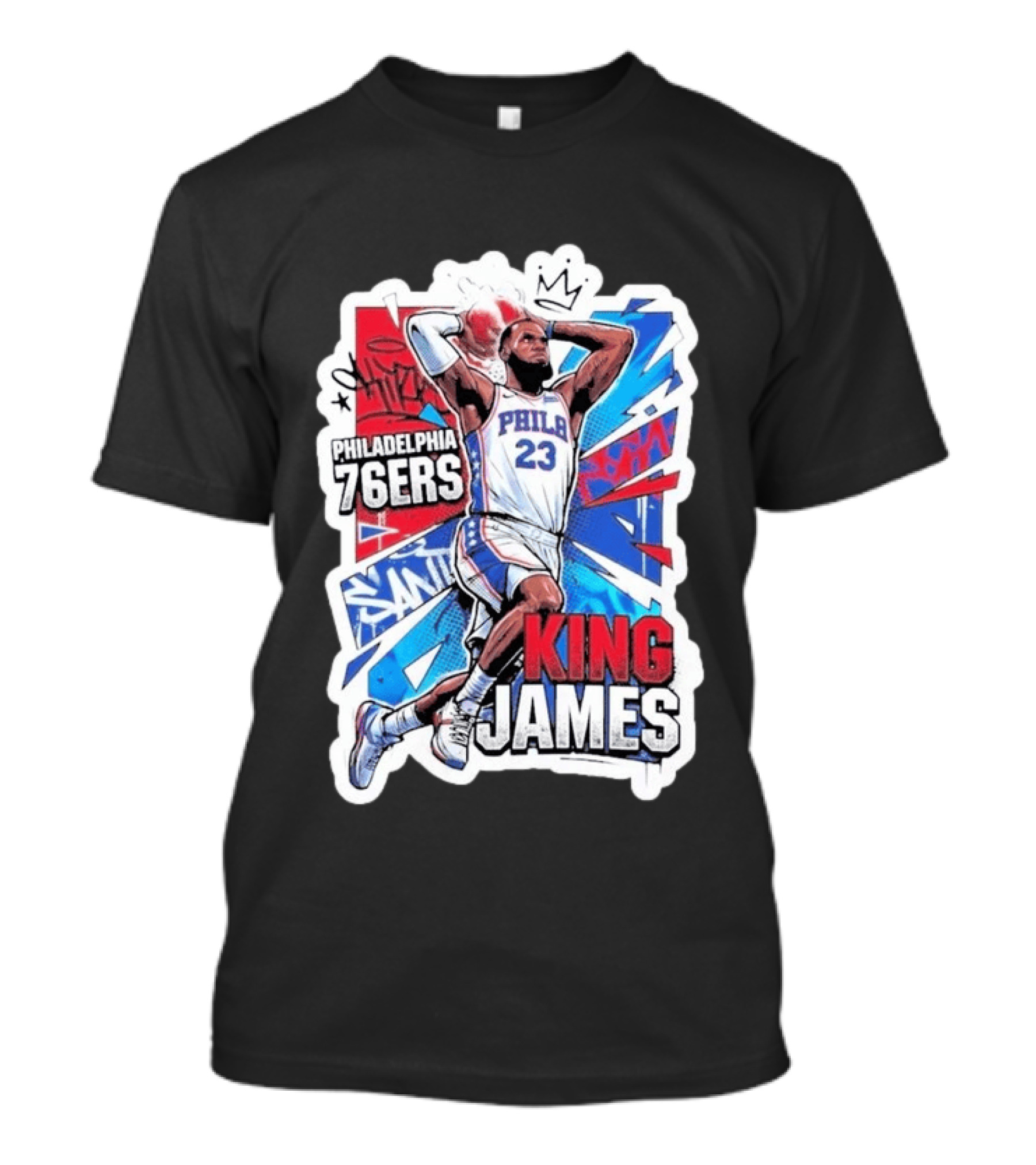 Philadelphia 76ers King James Basketball Fans T-Shirt