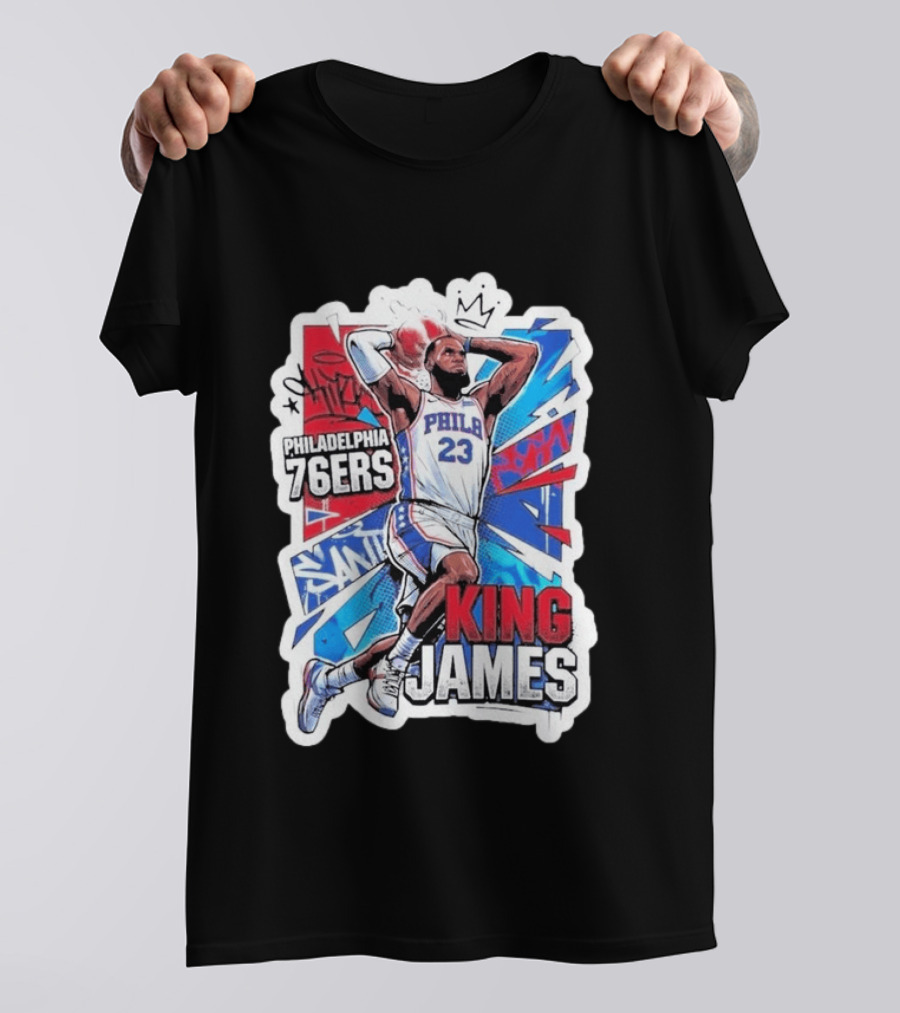 Philadelphia 76ers King James Basketball Fans T-Shirt