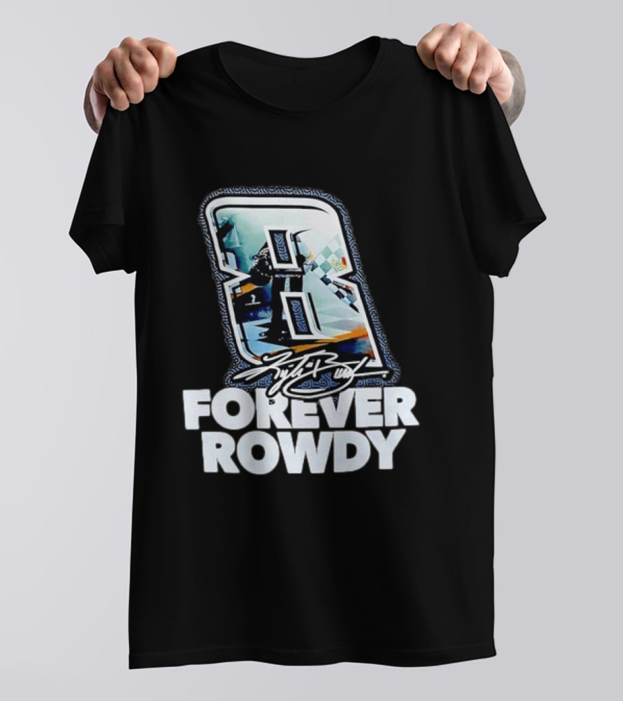 KFB 8 Forever Rowdy NASCAR Racing Plaid T-Shirt