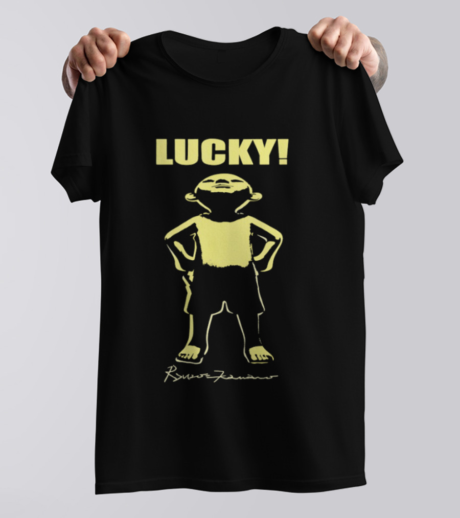 Lucky Renzo Kanano Minimalist Yellow T-Shirt