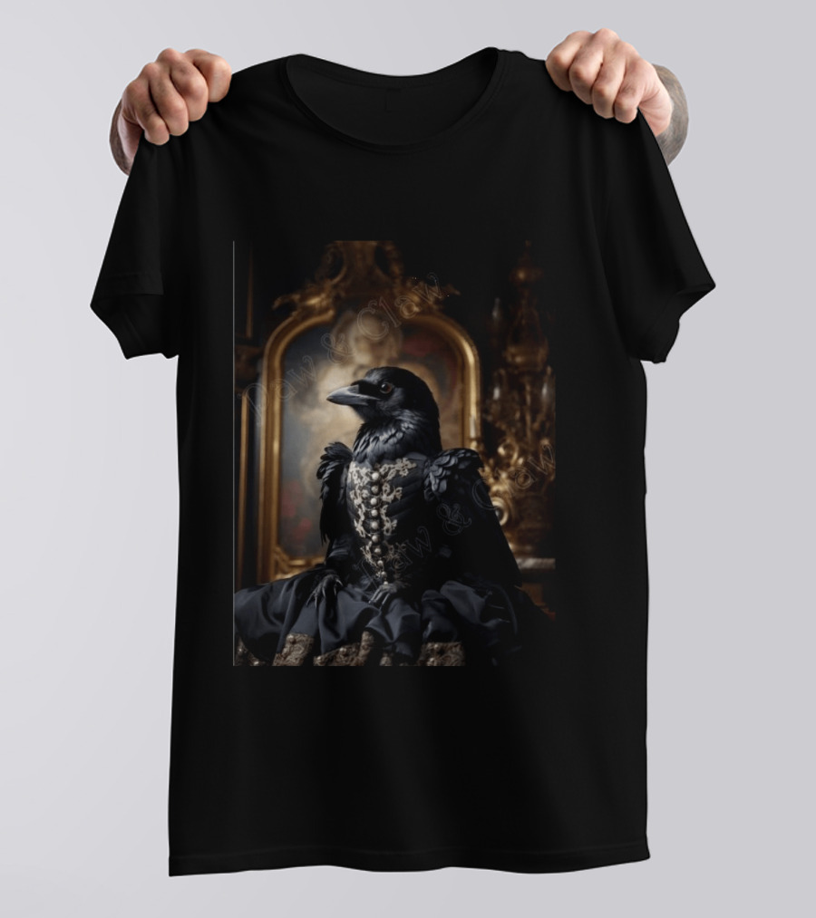 Lady McCrow Ornate Elegance In Rococo Setting T-Shirt