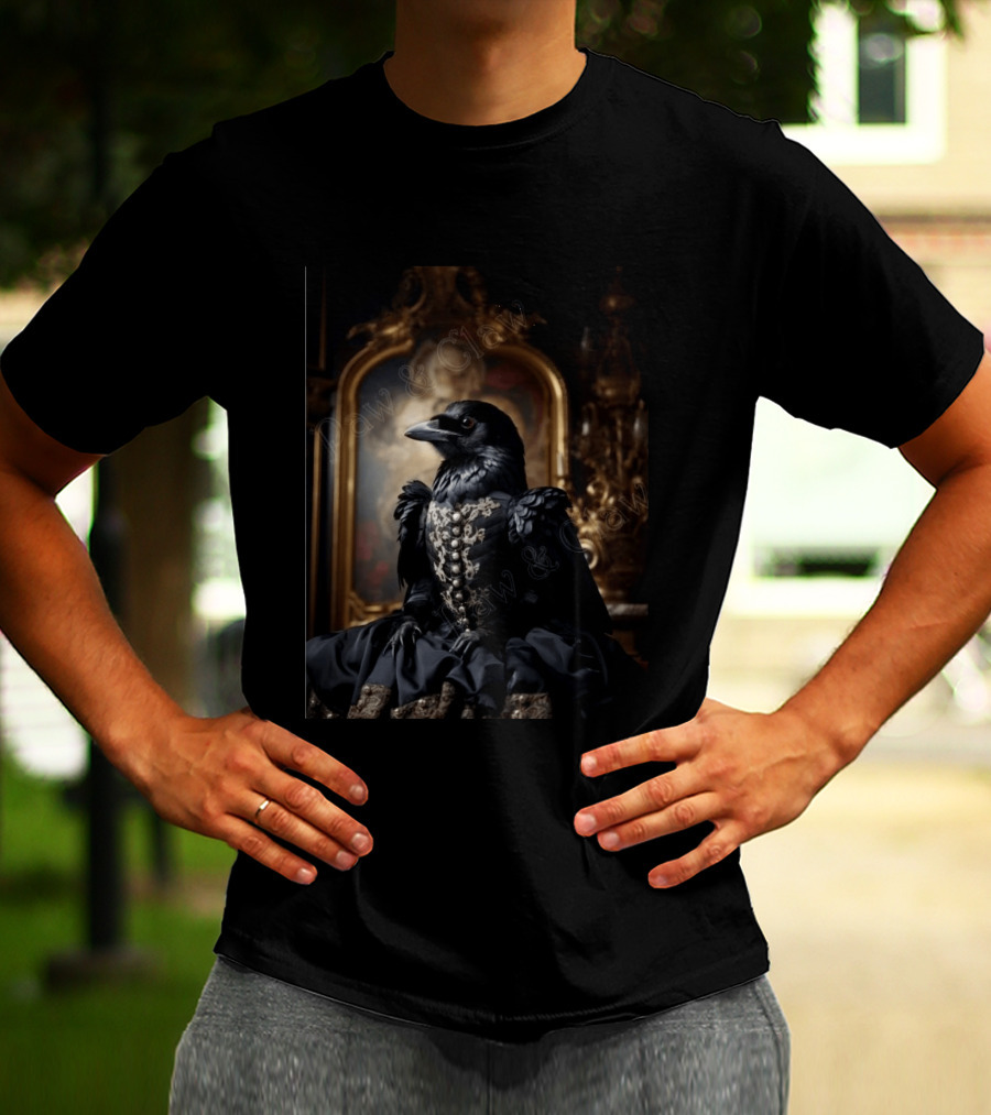 Lady McCrow Ornate Elegance In Rococo Setting T-Shirt