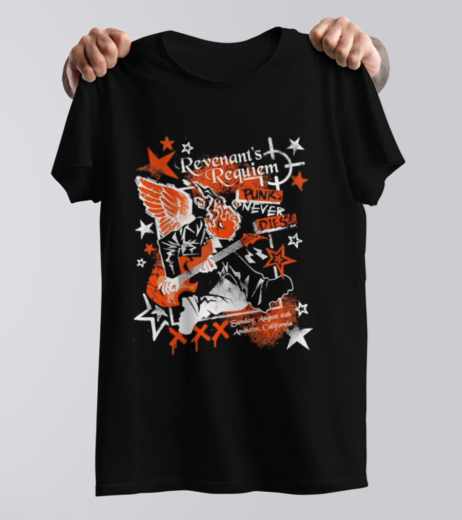 Revenant's Requiem Punk Never Dies Anaheim August 16th Sunday California Concert T-Shirt