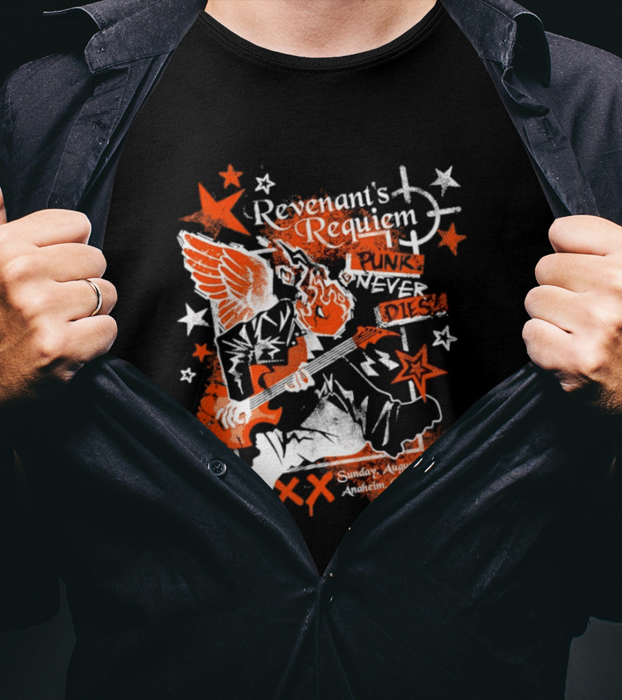 Revenant's Requiem Punk Never Dies Anaheim August 16th Sunday California Concert T-Shirt