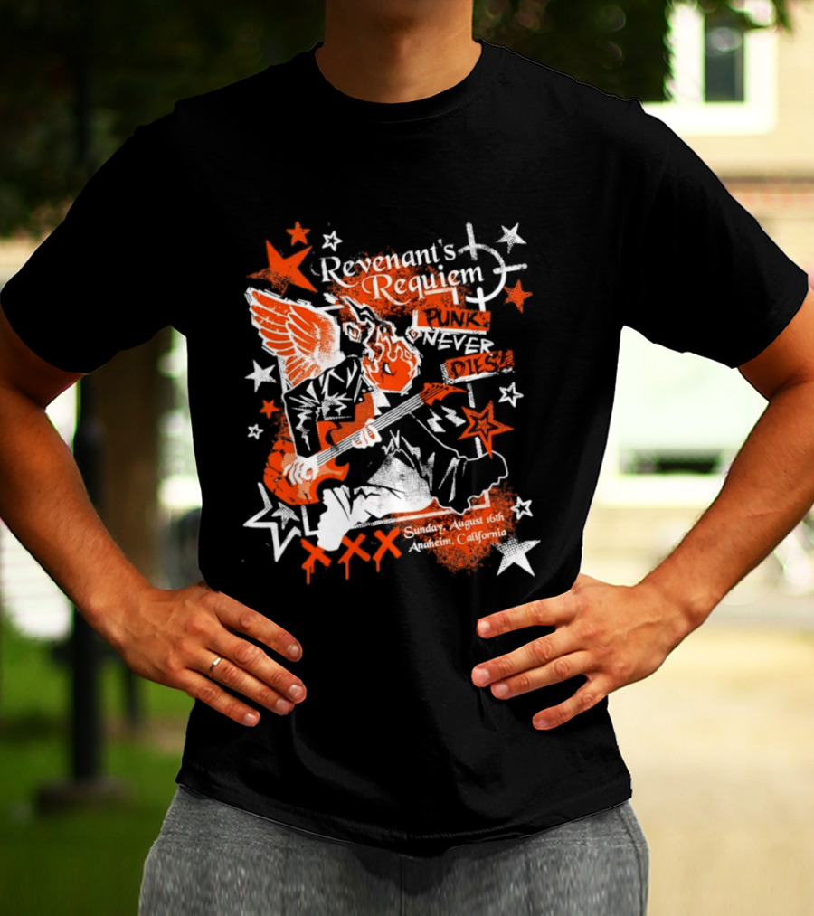 Revenant's Requiem Punk Never Dies Anaheim August 16th Sunday California Concert T-Shirt