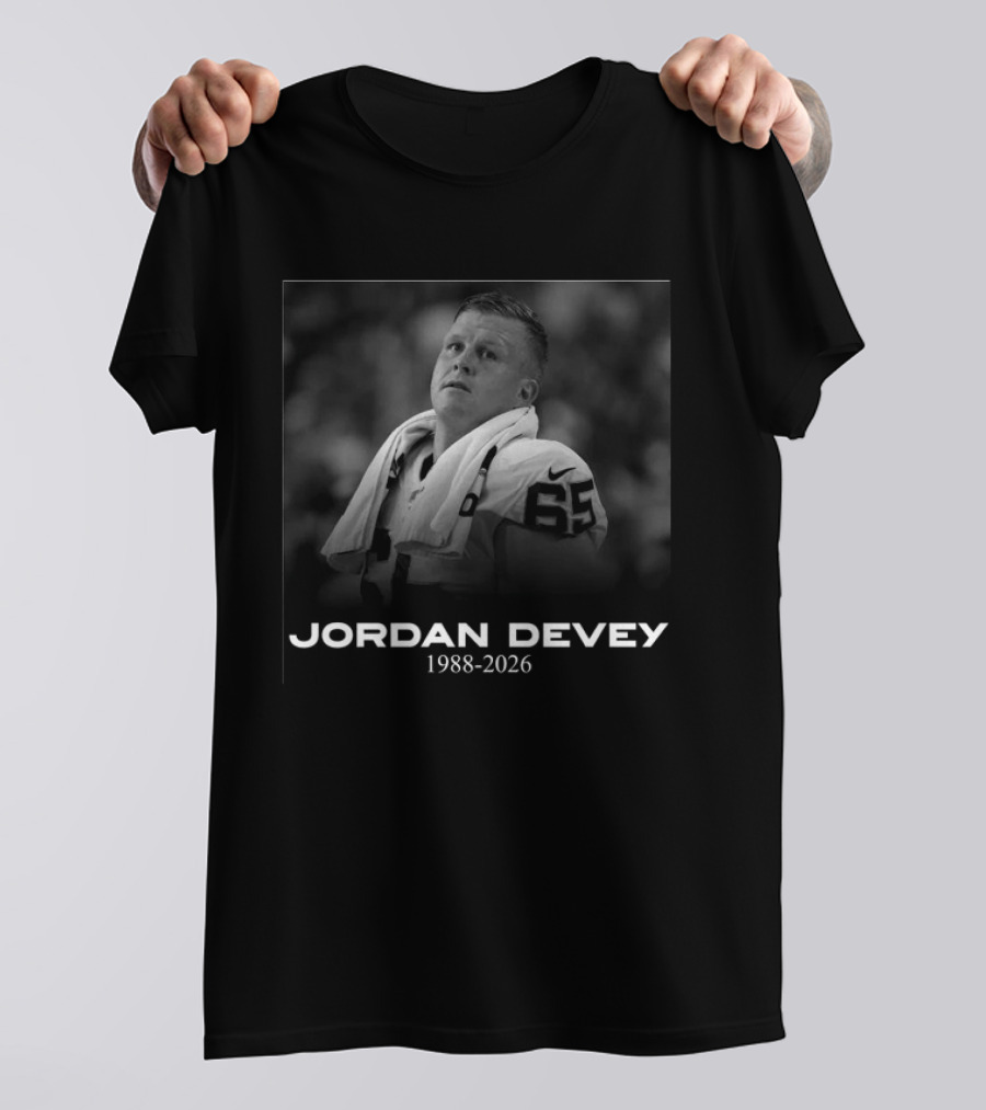 Jordan Devey 1988 2026 Memorial Commemoration T-Shirt