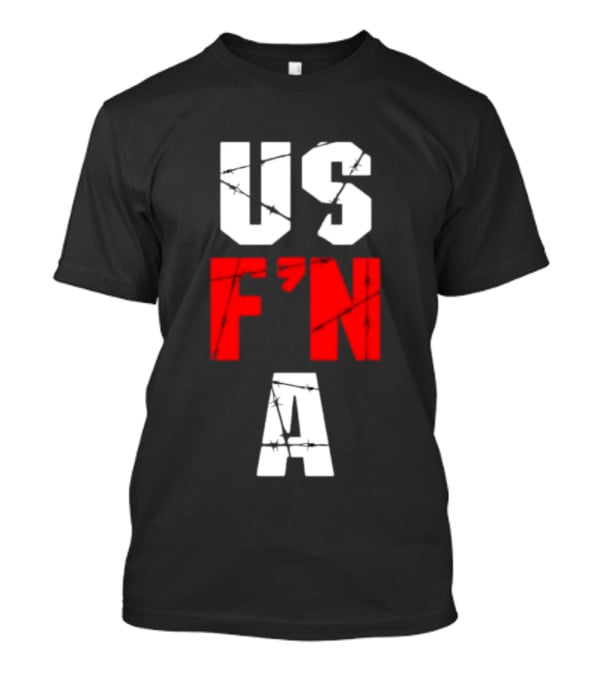 United States US F N A Barbed Wire T-Shirt