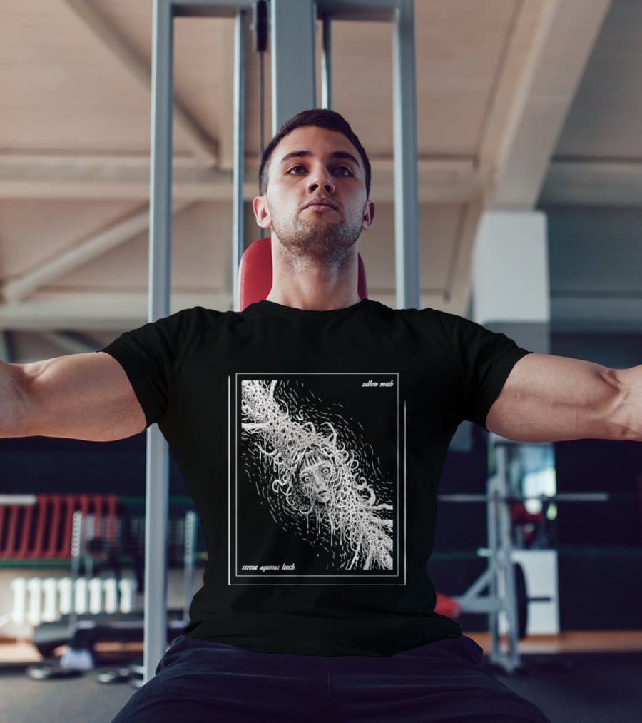 Sallow Moth Serene Aqueous Leech Surreal Horror Waveform T-Shirt