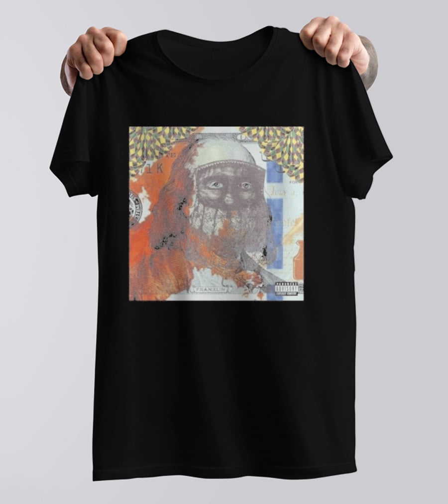 US Vs. Them Franklin Money Mask Art Parental Advisory T-Shirt