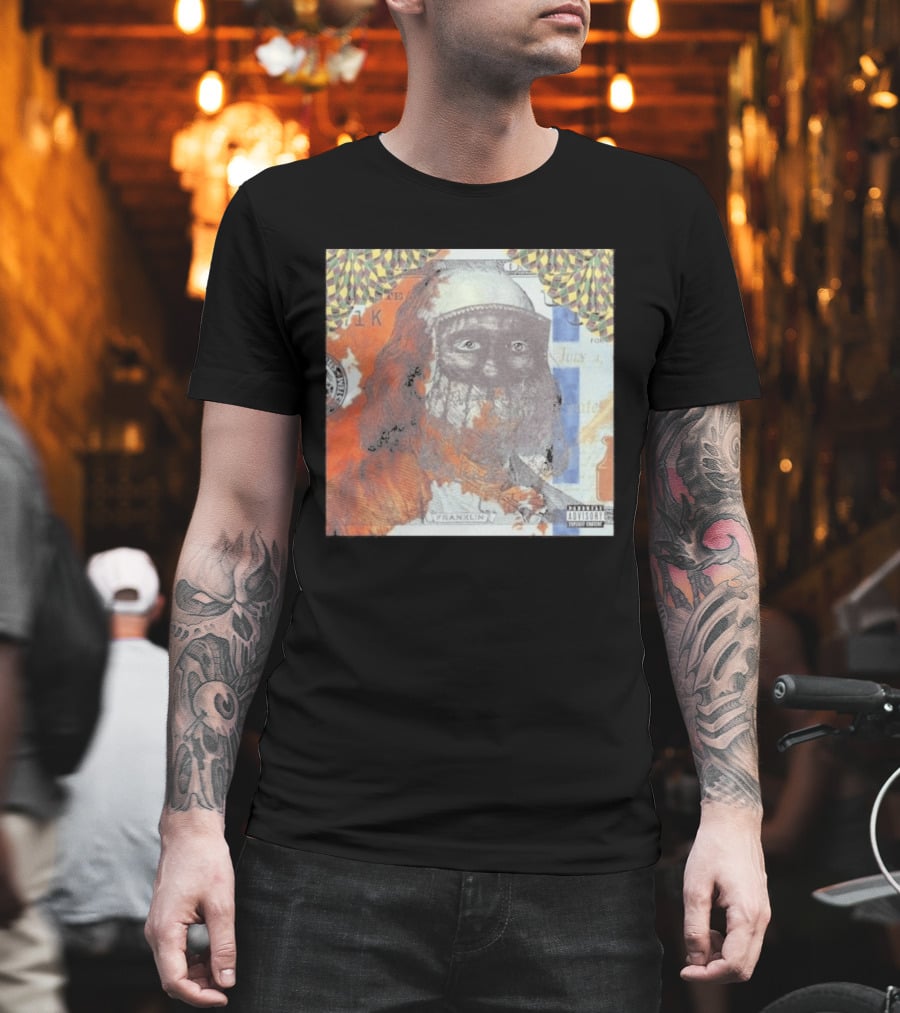 US Vs. Them Franklin Money Mask Art Parental Advisory T-Shirt