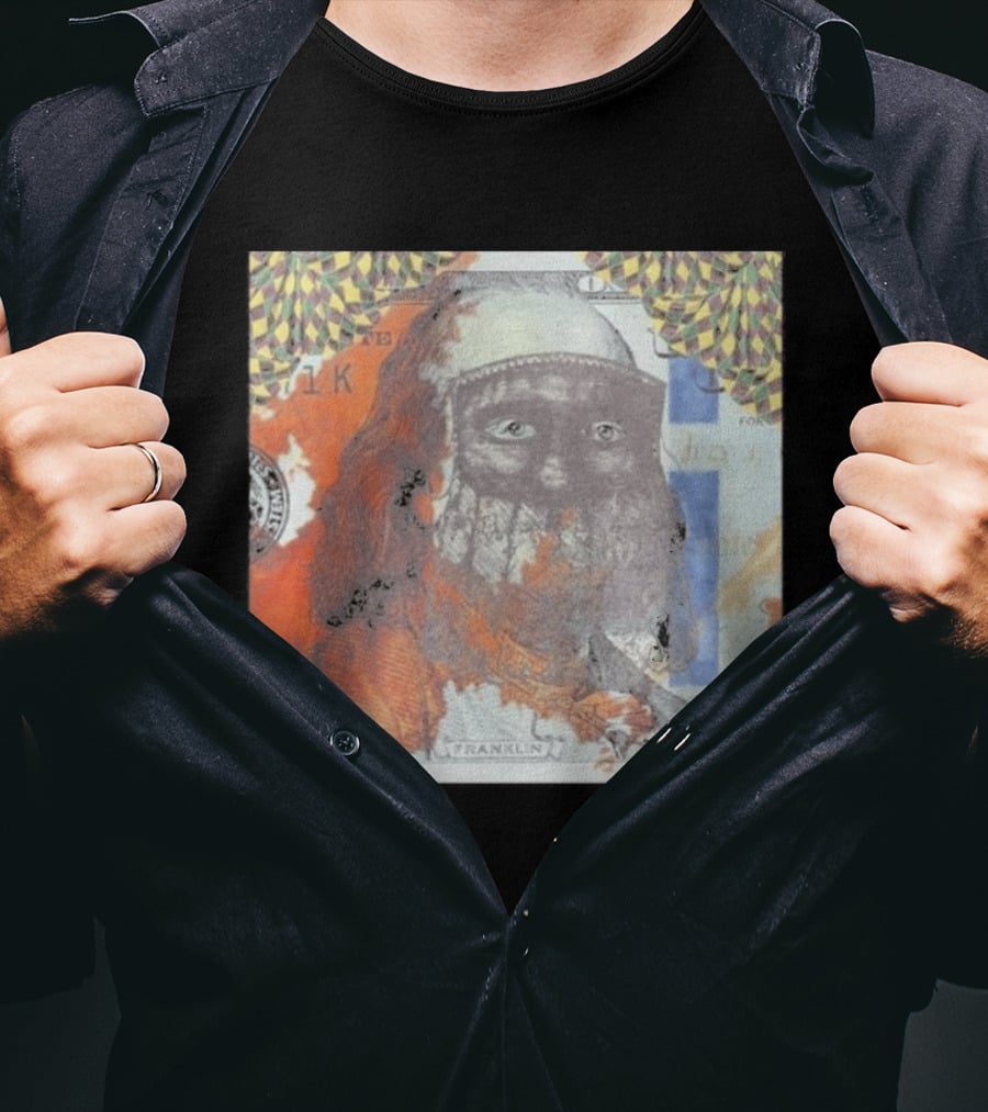 US Vs. Them Franklin Money Mask Art Parental Advisory T-Shirt