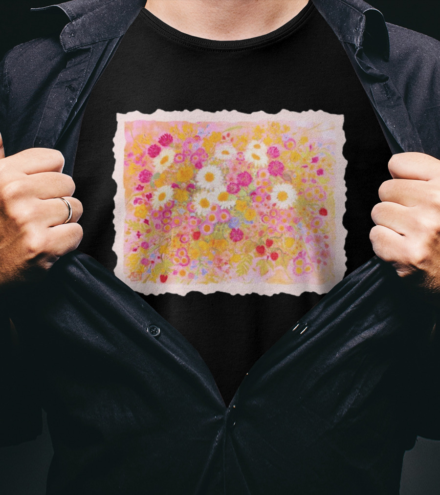 Weeds Are Flowers Too A A Milne Floral Painting With Colorful Blossoms T-Shirt