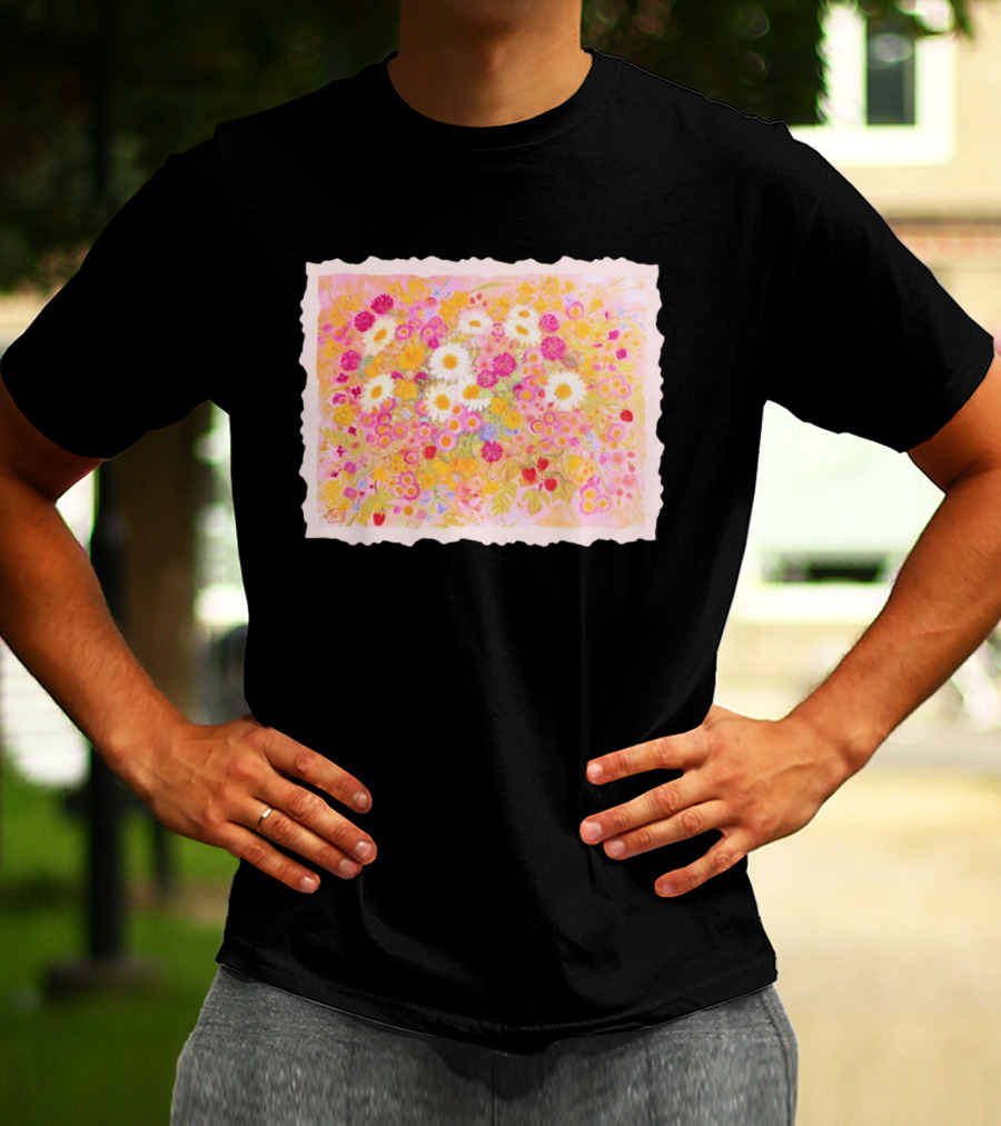 Weeds Are Flowers Too A A Milne Floral Painting With Colorful Blossoms T-Shirt