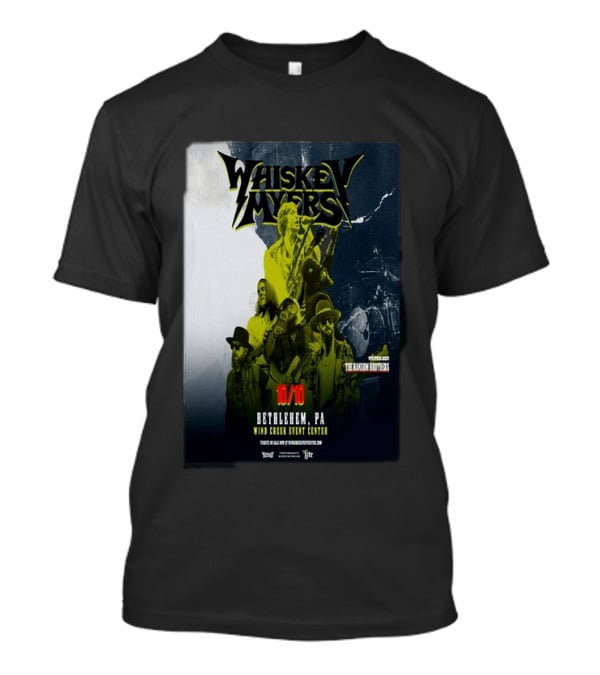 Whiskey Myers Bethlehem PA Concert October 10 2026 Wind Creek Event Center Featuring The Allman Betts Band T-Shirt