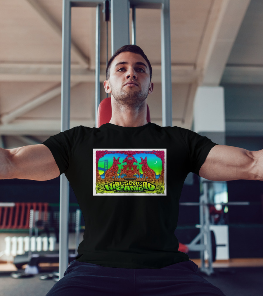 Widespread Panic Live At Fox Theater Oakland Jul 16 18 2026 Concert With Psychedelic Art And Bridge T-Shirt