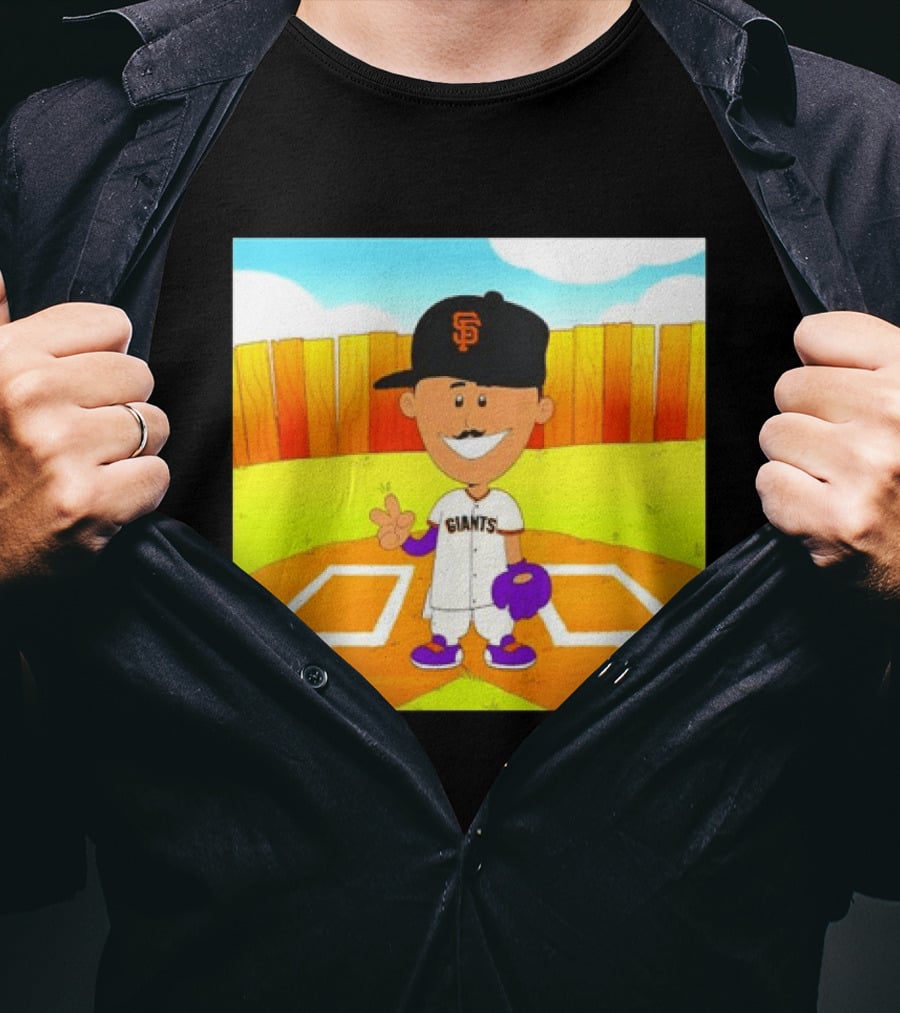 Willy Adames San Francisco Giants Cartoon Player T-Shirt