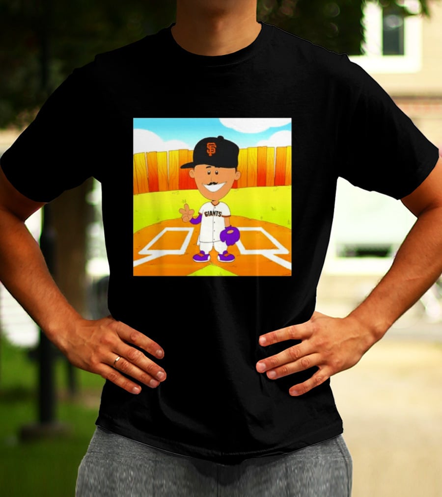 Willy Adames San Francisco Giants Cartoon Player T-Shirt