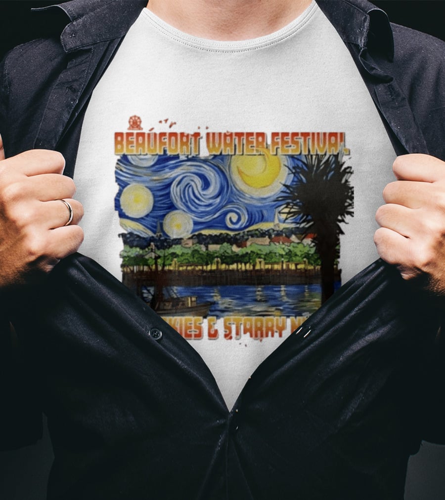 69th Annual Beaufort Water Festival Blue Skies And Starry Nights T-Shirt