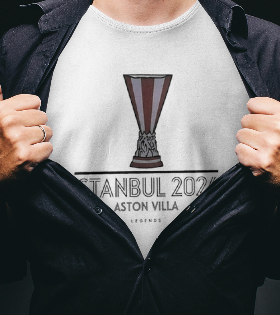 Aston Villa Istanbul 2026 Emblem Legends In Thread T-Shirt