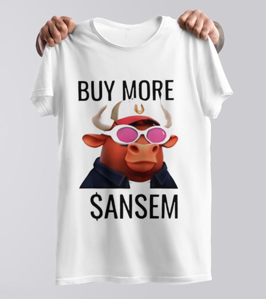BUY MORE SANSEM Crypto Bull Finance T-Shirt