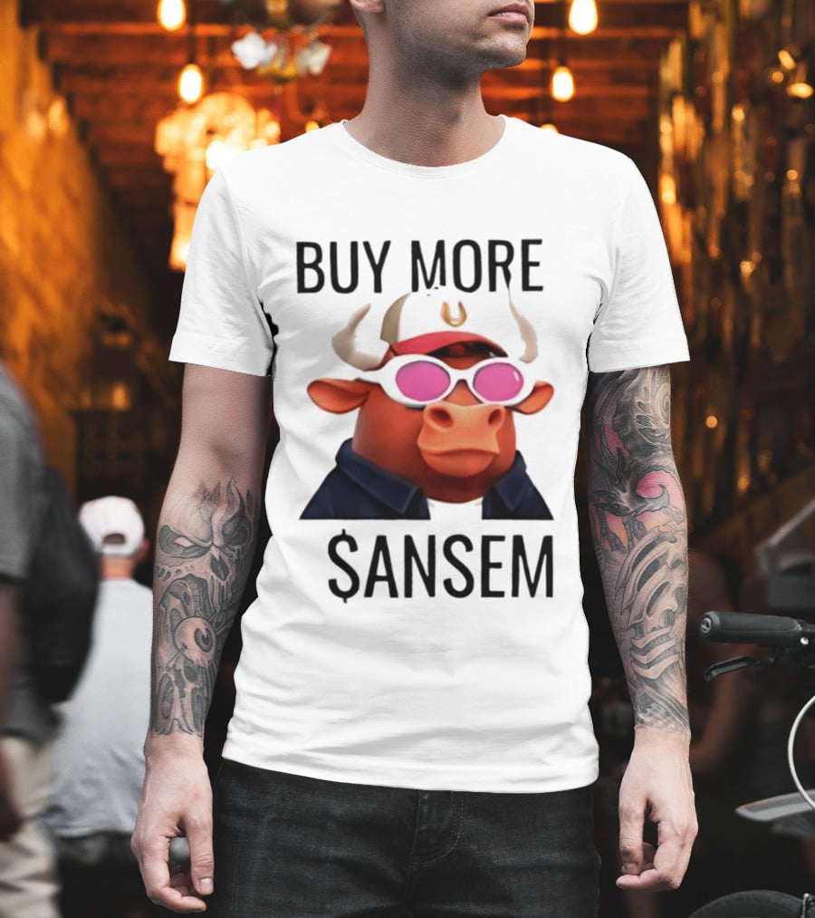 BUY MORE SANSEM Crypto Bull Finance T-Shirt